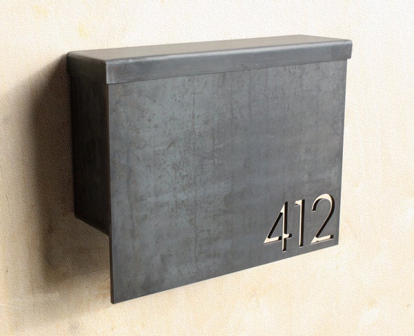 MB1 - Modern Mailbox with Address Numbers