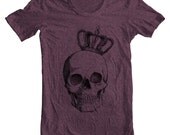Men's T Shirt Royal Skull American Apparel XS, S, M, L, XL 10 Colors
