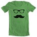 Men's T Shirt Mustache Wayfarer American Apparel Tee XS, S, M, L, XL 10 COLORS