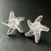 Starfish Earrings. Star Earrings with Silver Stud Earring Backs. Handmade Jewelry.