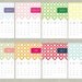 Printable 2012 Calendar - 5 x 7 inches