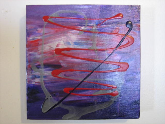 FREE Shipping: Abstract Purple Art 8x8