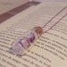 Hearts Bottle Necklace Purple Magic Vial Snow Glitter Butterfly Whimsical design Romantic Gift ideas