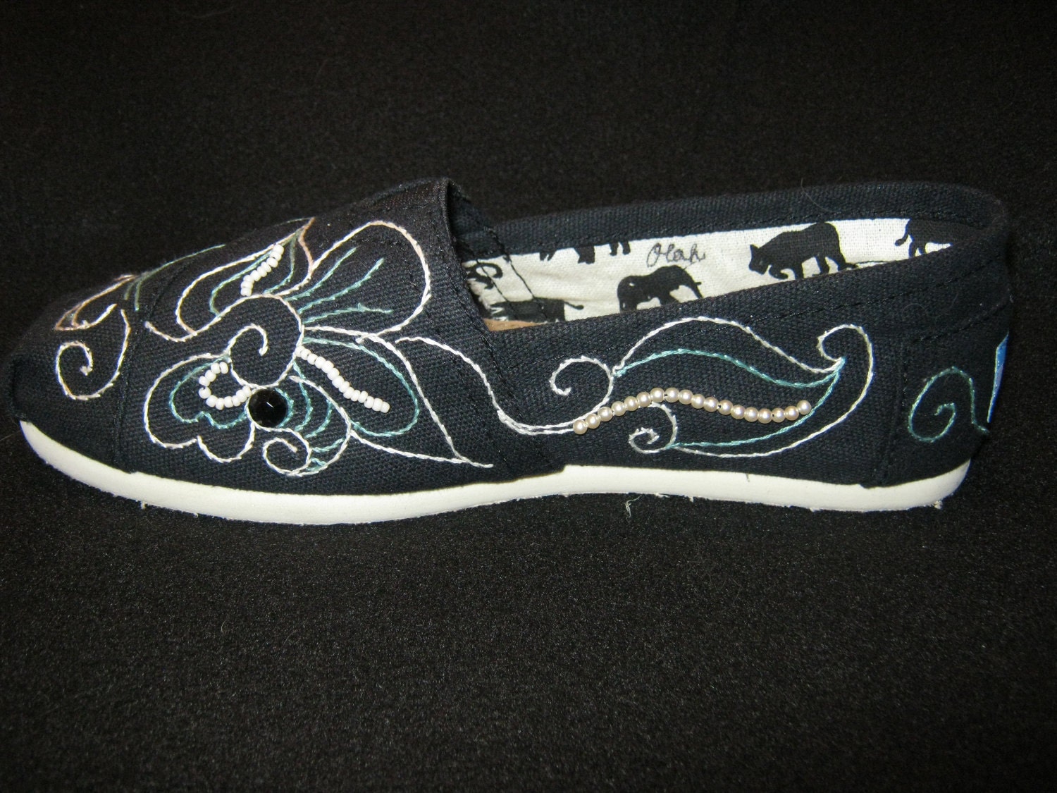 Embroidered Toms Shoes