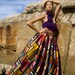 Graphic Print Maxi Skirt