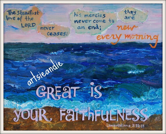 Faithfulness- Oil painting print
