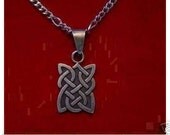 0237 celtic knot wicca pendant charm sterling silver Real Sterling silver 925 pendant Charm jewelry
