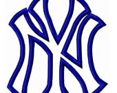 NY New York Applique Machine Embroidery Design 3x3 4x4 5x5 6x6 Yankees