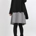 layered long dress black