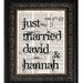 JUST MARRIED Wedding Gift Personalized Custom Vintage Art Print on vintage dictionary page 8x10 dictionary art print