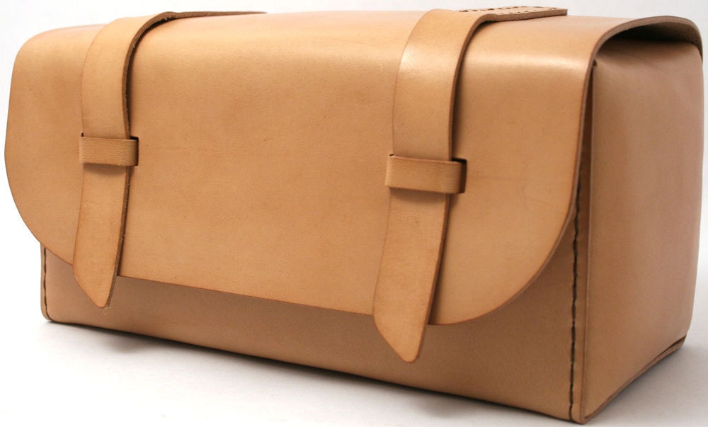 Leather Dopp Kit - Natural