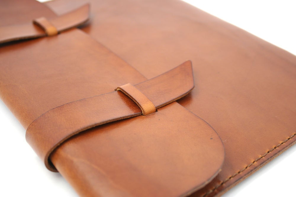 Leather iPad Case - Saddle Tan