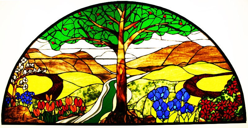 Custom Designed Stained Glass Window Art