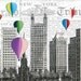 NYC BALLOONS, original ARTWORK, art print, art poster