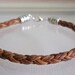 Light Brown Bolo Braided Leather Bracelet