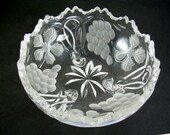 Cut Glass Crystal Jelly Dish