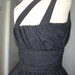 A beautiful 50s style cocktail dress made from black cotton - Made to order