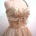 A chiffon 50s cocktail dress in almond custom