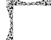 Dahlia Frame, Square, Royalty Free Clip Art, Digital Download, Design Element, Commercial Use, png, svg