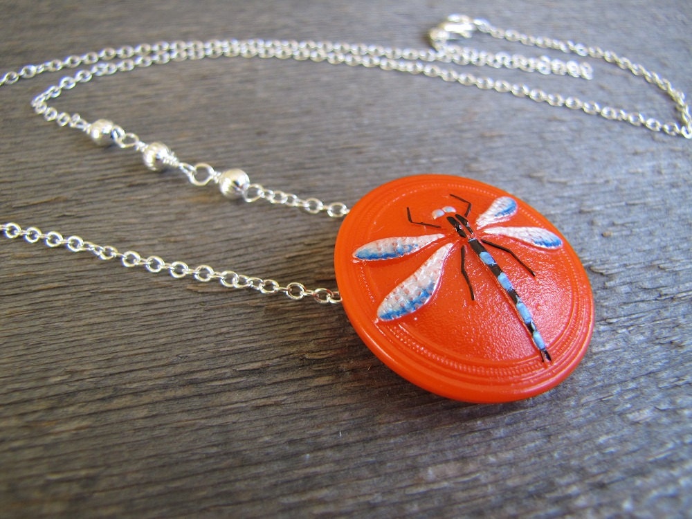 Mango Dragonfly . silver . glass