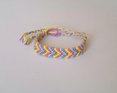 Chevron Friendship Bracelet - Pastels - fits child or adult