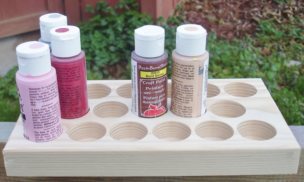 Natural Wood -  Supplies Organizer - Paint -  Beads -  Buttons - Paper Clips -  Stick Pins - Supply - Holder - Tray