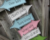 Alice in Wonderland Party Printable Arrows -- pompdesigns