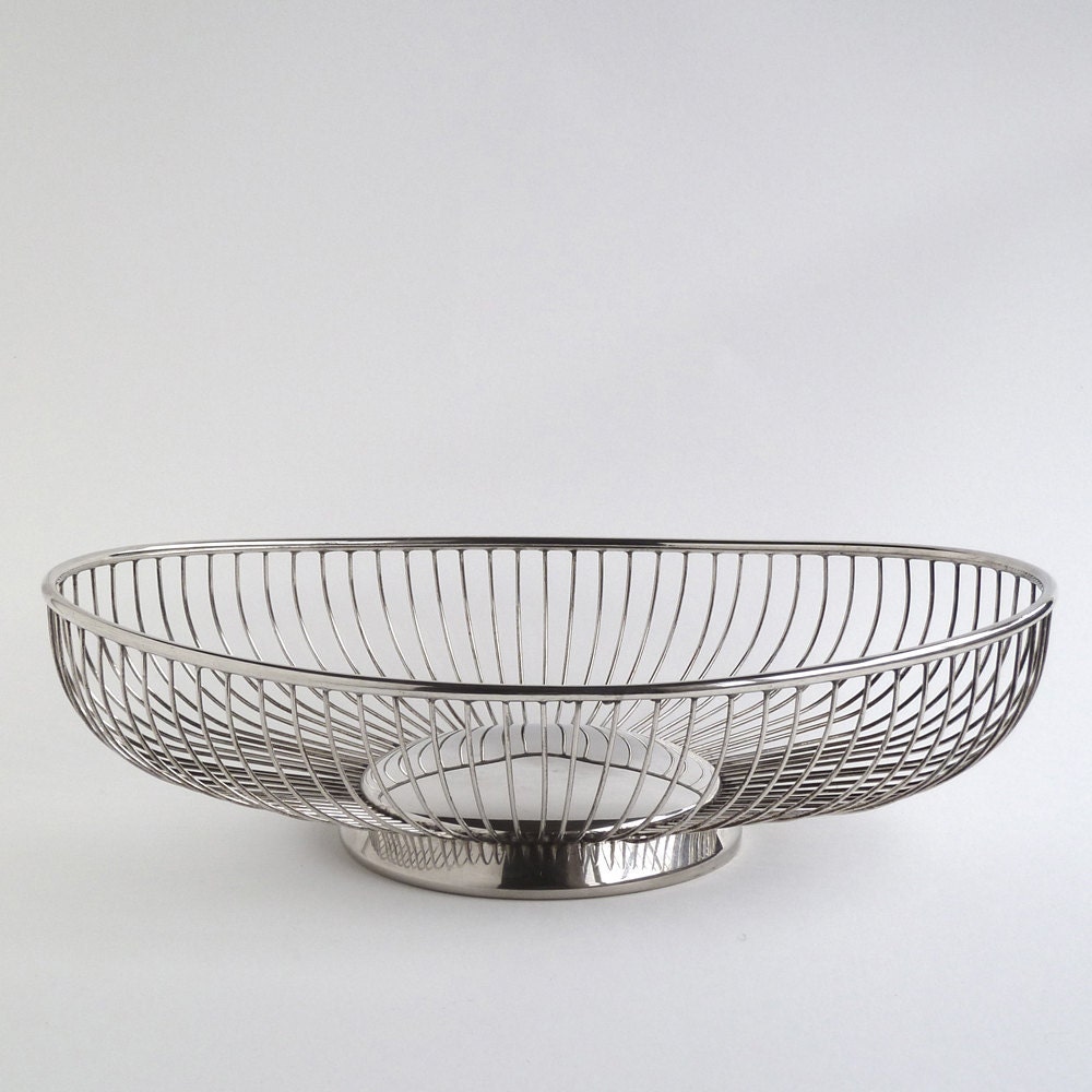 bread basket, Italian silver plate
