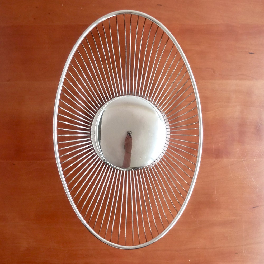 bread basket, Italian silver plate