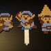 Legend of Zelda Bead Sprite Set - Blue Link