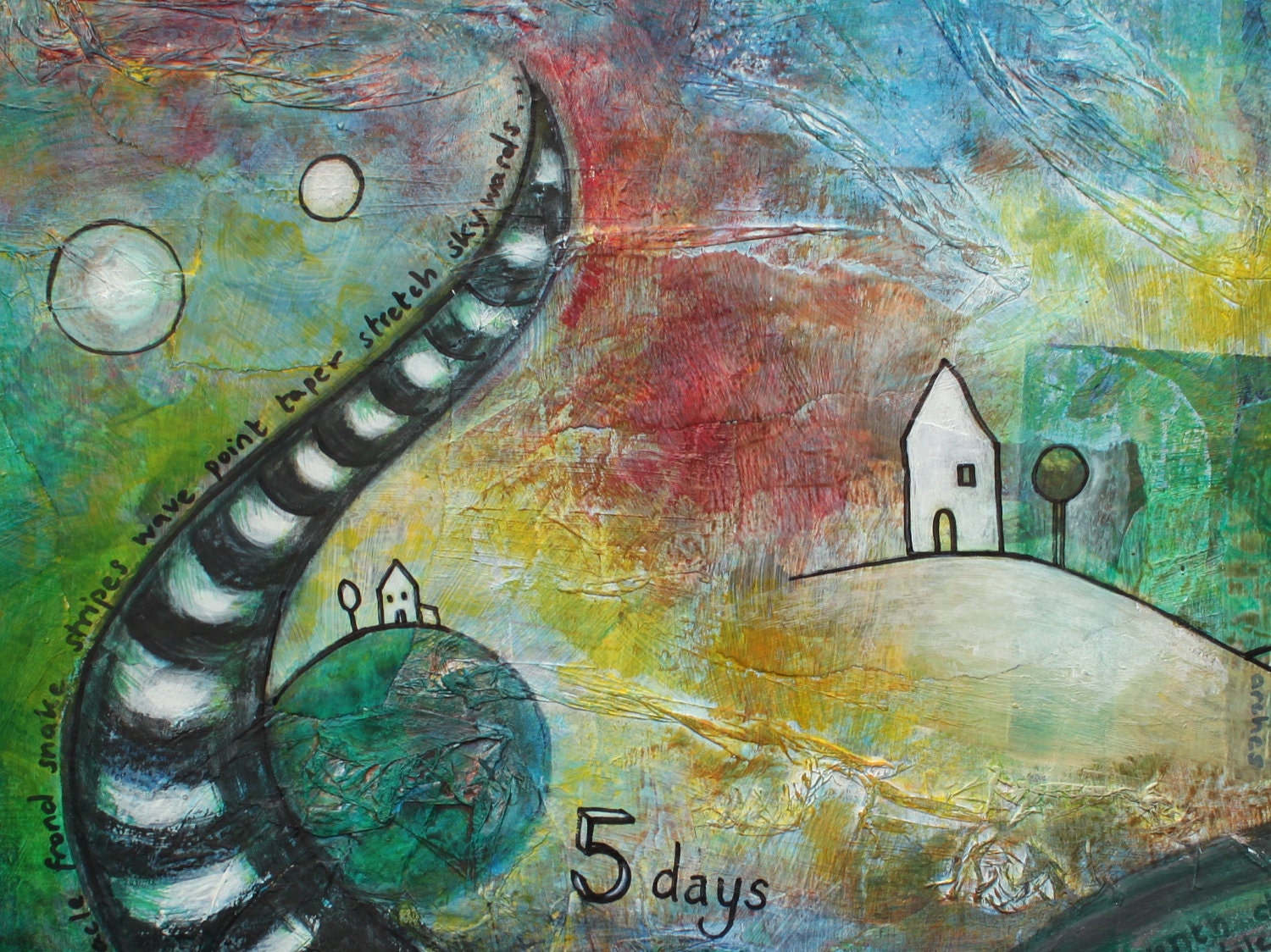 5 Days - Original Mixed Media Painting