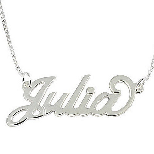 Personalized Necklace 925 Sterling Silver Name Necklace - Carrie Style Choose Any Name