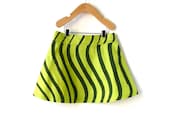 Girls Size 4 Marimekko Skirt- Green Waves