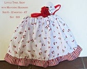 Twirl Skirt - Cherry Summer Skirt - Ruffle Skirt - Little Girls Boutique Skirt - Baby Skirt