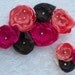 Satin Flower Headband and Anklet SET - Photo Prop - Newborn - Bridal