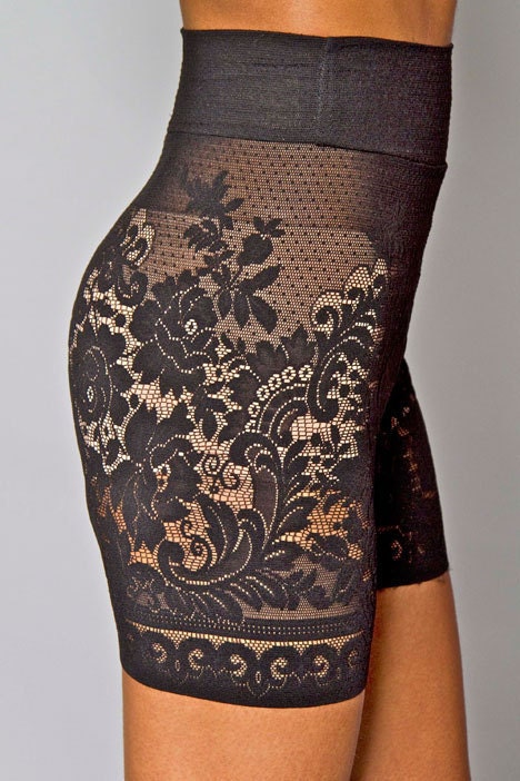 Black Lace Bike Short