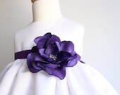 Purple flower sash