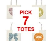 Pick Any 7 Tote Bags