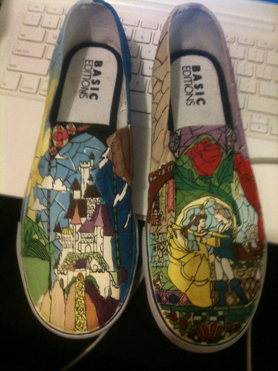 Beauty and the Beast custom made shoes