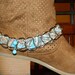 BOOT BLING made from recycled scarf