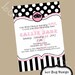PRINTABLE Diva Birthday Party Invitation- DIY printable invitations by Luv Bug Design