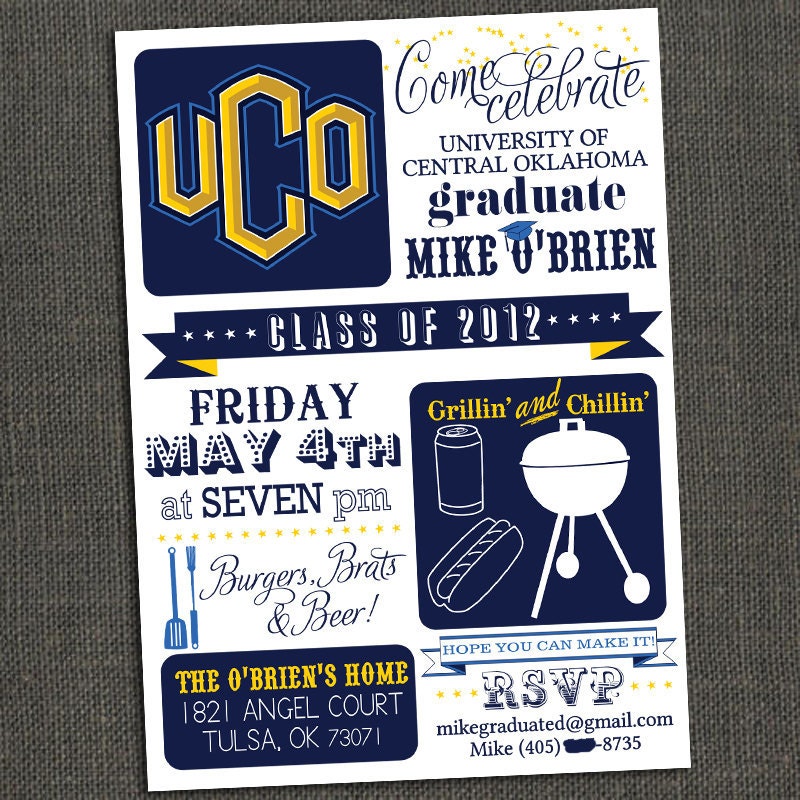 High School or College Graduation Party - Printable or Printed for you