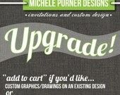 UPGRADE - make custom changes to an existing invitation - Printable or Printed for you