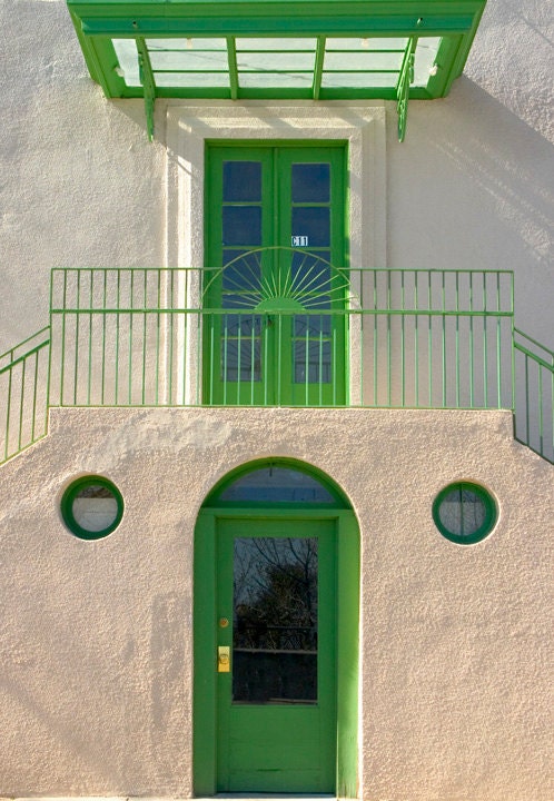 Green Door - Jerome, AZ  2637  Affordable Fine Art Digital Photo for Home and Office 8x10