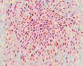 Sale - Buy 2 Get 1 Free - Abstract Art Print Poster- The Change - 20x28  - Open Edition - pink, heart, love