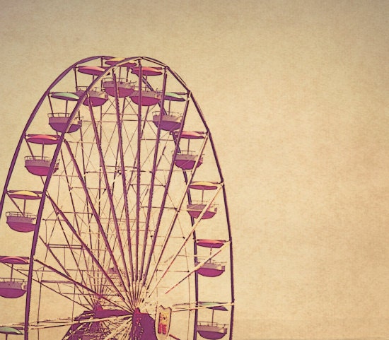 Childhood Memories, Carnival,  Fine Art Photography, Ferris Wheel, Wall Decor, Home decor, Whimsical Photo, Surreal