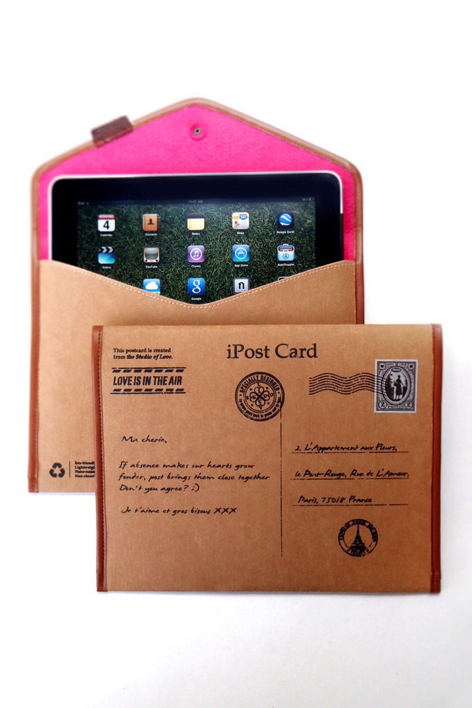 iPostcard: 'Paris, Je t'aime' Eco-friendly iPad Sleeve