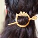 Golden aztec- indian tribal arrow hair pin shawl pin
