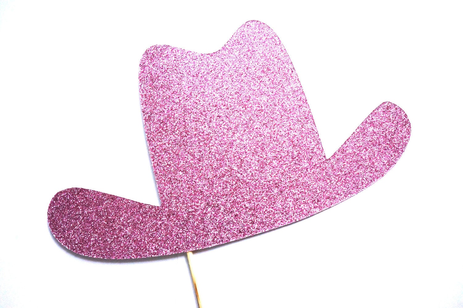 Photo Booth Props - PINK GLITTER Cowgirl Hat Prop - Birthdays, Weddings, Parties - Photobooth Props