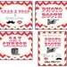 Photo Booth Props - Photo Booth Signs - Set of 4 - Red and Yellow - Photobooth Props - Classic Photo Booth Sign Series